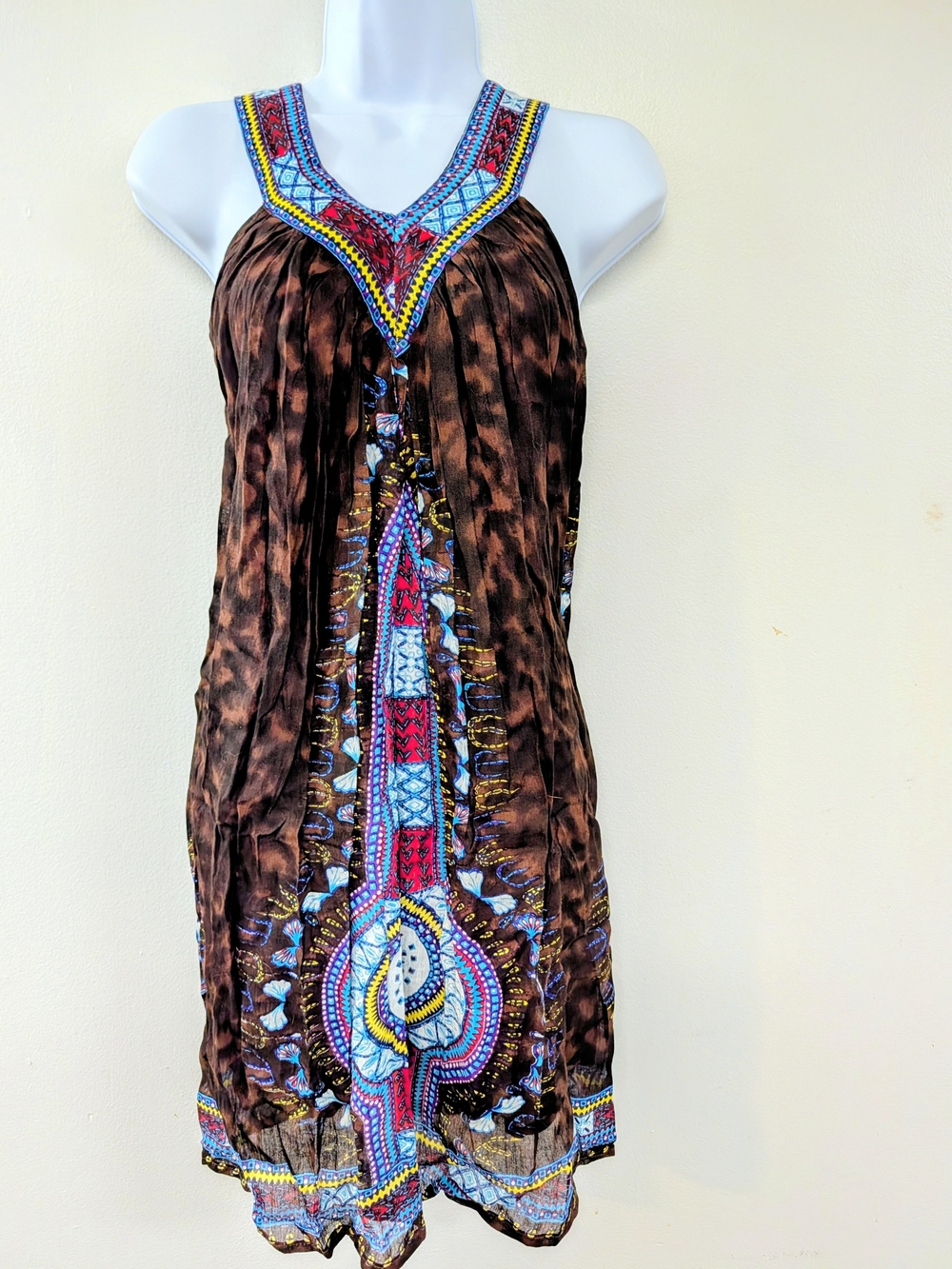 Made In India Boho Women's Sleeveless Dress